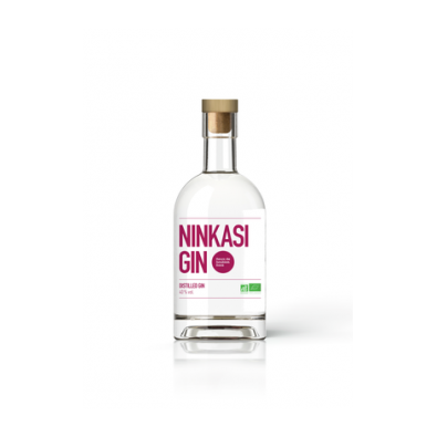 Bouteille de gin Ninkasi Fleurs de Houblons Saaz Bio